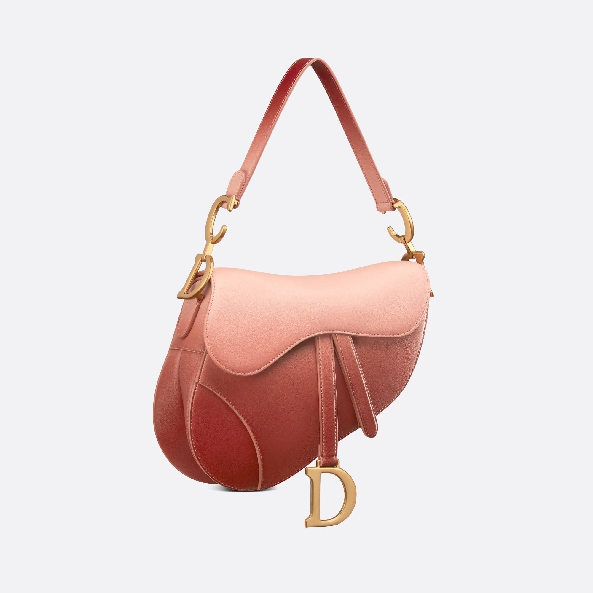 pink dior saddle bag