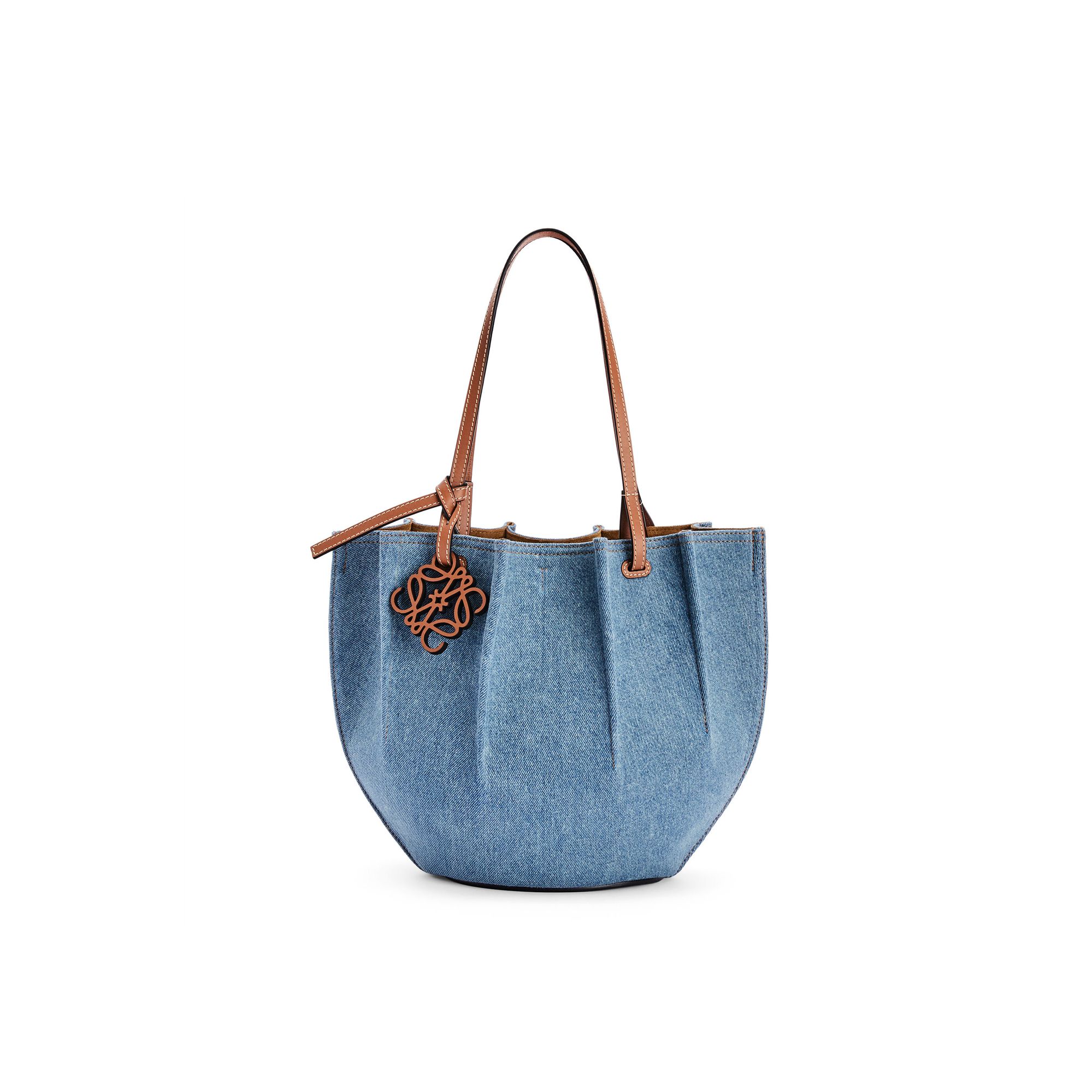 Loewe: Small Shell Tote bag in denim 